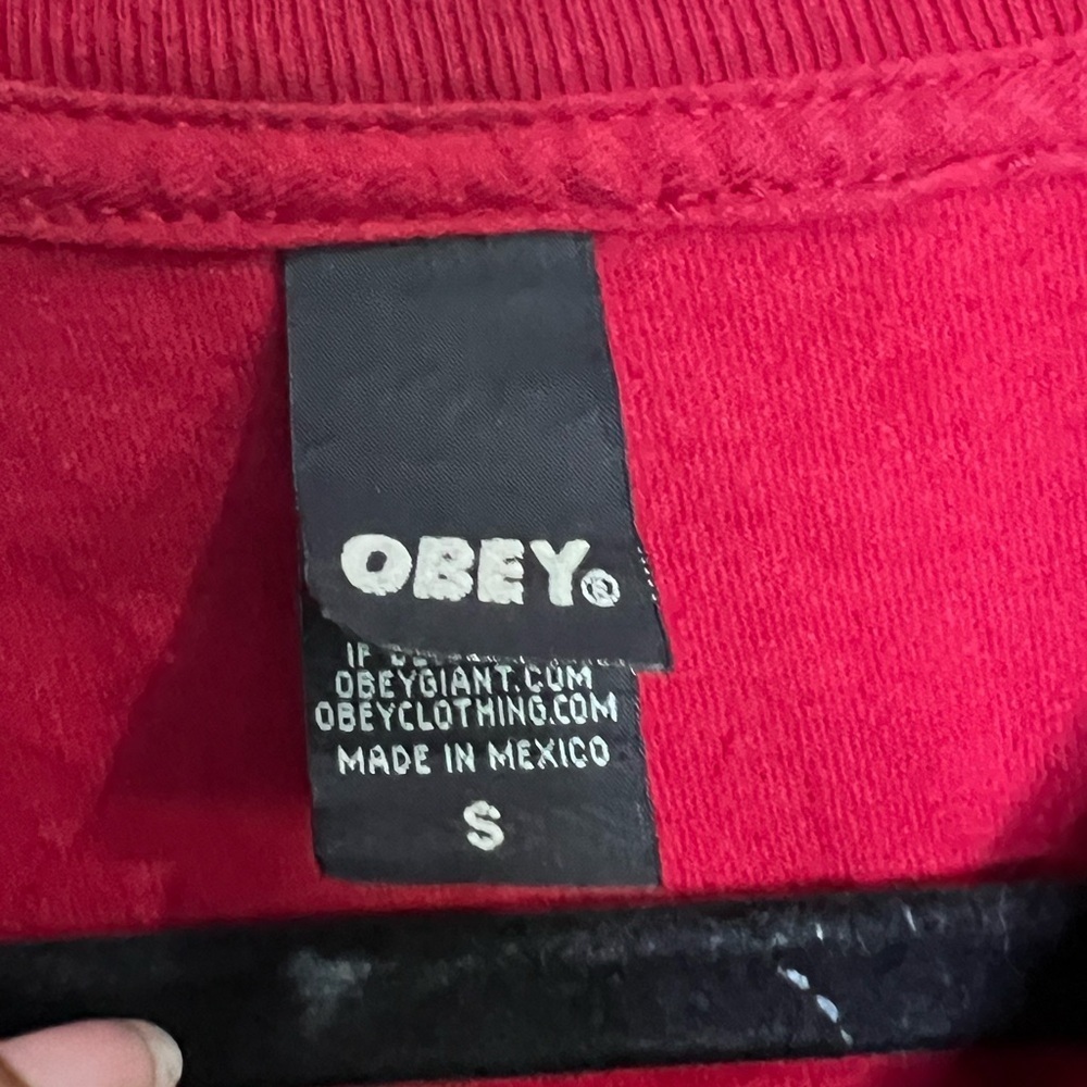 Obey Men’s “The Street’s Are Ours” Red T-shirt - Size Small - Picture 4 of 5